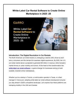 White-Label Car Rental Software to Create Online Marketplace in 2025 -26