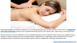 Wellness with Shamanic Healing Gift Certificates at Bronxville Wellness.PPTX