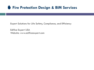 Fire Protection Design & BIM Services – Edifice Expert