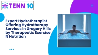 Expert Hydrotherapist Offering Hydrotherapy Services in Gregory Hills by Therapeutic Exercise N Nutrition