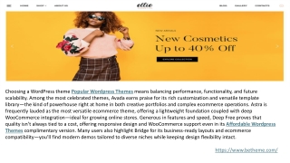 Affordable Wordpress Themes