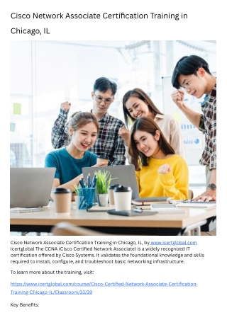 Cisco Network Associate Certification Training in Chicago, IL
