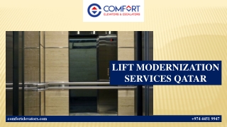 LIFT MODERNIZATION SERVICES QATAR