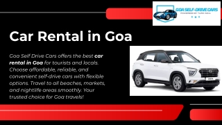 Car Rental in Goa