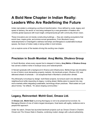 A Bold New Chapter in Indian Realty_ Leaders Who Are Redefining the Future - BHADRA Group