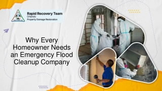 Why Every Homeowner Needs an Emergency Flood Cleanup Company