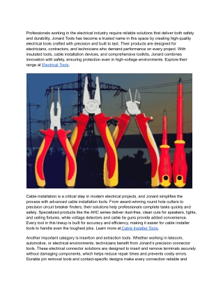 Best Electrical Tools for Electricians