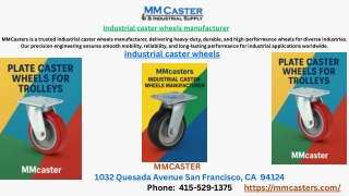 Industrial caster wheels manufacturer