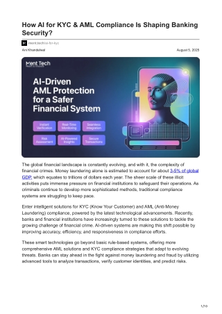 ment.tech-How AI for KYC  AML Compliance Is Shaping Banking Security (1)