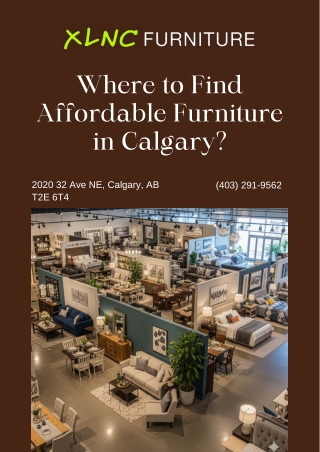 Where to Find Affordable Furniture in Calgary