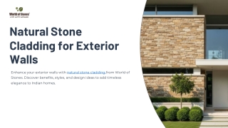 Natural Stone Wall Cladding Designs & Benefits for Exteriors