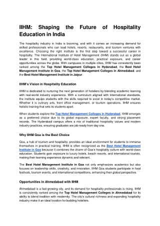 IIHM_ Shaping the Future of Hospitality Education in India.docx (1)