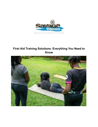 First Aid Training Solutions_ Everything You Need to Know