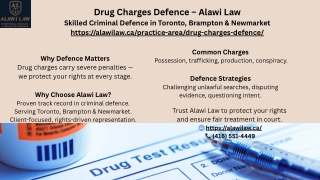 Ontario Drug Possession Defence Lawyers – Alawi Law