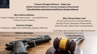 Ontario Firearm Possession Defence Lawyers – Alawi Law