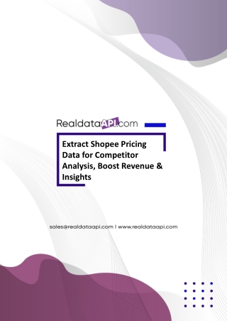 Extract Shopee Pricing Data for Competitor Analysis