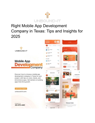 Right Mobile App Development Company in Texas_ Tips and Insights for 2025