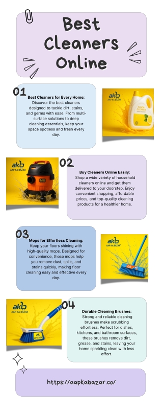 Best Cleaners Online – Buy Mops, Brushes & Scrubs for Every Home