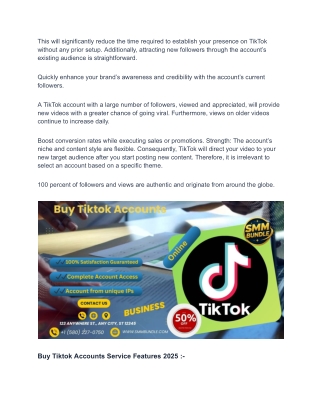 Get a Secure Profile _ Tiktok  Accounts with Full 2FA & Email Access. pdf