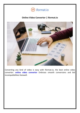 Online Video Convertor  Iformat.io
