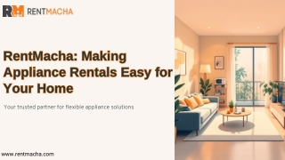 RentMacha: Making Appliance Rentals Easy for Your Home