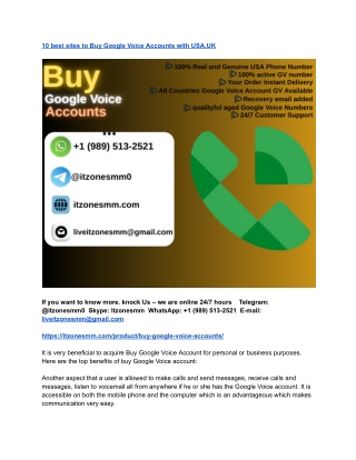 10 best sites to Buy Google Voice Accounts with USA,UK (1)