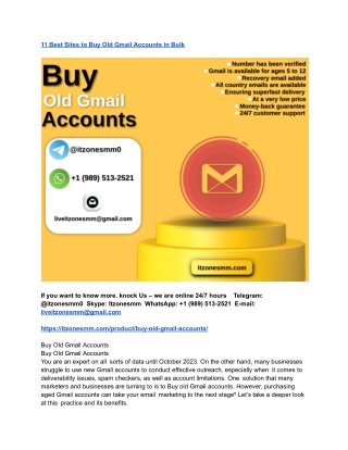 11 Best Sites to Buy Old Gmail Accounts in Bulk