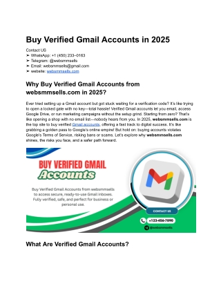 Buy verified Gmail accounts with phone number