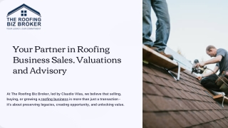 The Roofing Biz Broker  Expert Solutions for Buying & Selling Roofing Businesses