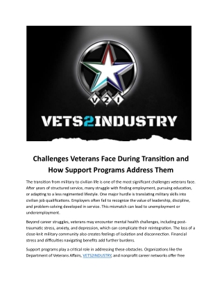 Integrated Veteran Employment Support: Career, Spouse, and Mentorship Programs