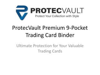 ProtecVault Premium 9-Pocket Trading Card Binder