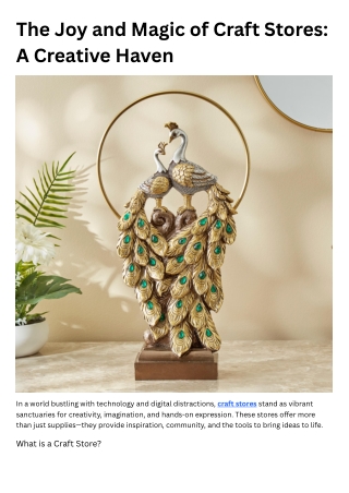The Joy and Magic of Craft Stores A Creative Haven
