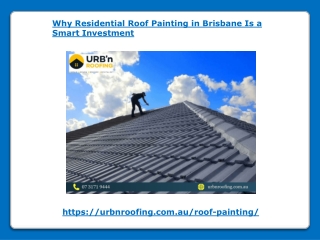 Why Residential Roof Painting in Brisbane Is a Smart Investment