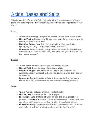 NCERT Solutions for Class 10 Science Chapter 2 | Acids, Bases, and Salts