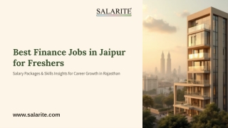 Best Finance Jobs in Jaipur for Freshers