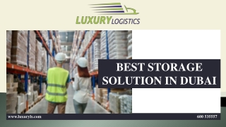 BEST STORAGE SOLUTION IN DUBAI