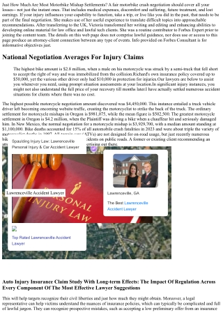 Typical Quantity Settlement For Bike Crashes