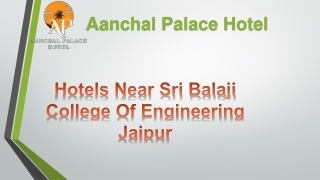 Hotels near Sri Balaji College of Engineering Jaipur  (3)