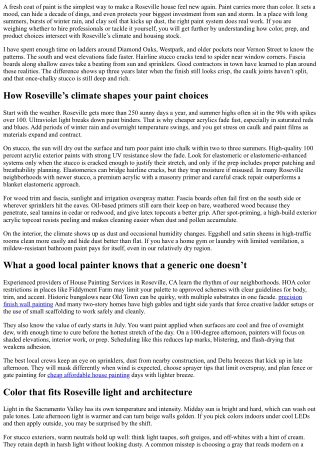 House Painting Services in Roseville, CA: The Ultimate Color Refresh