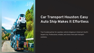 Car Transport Houston