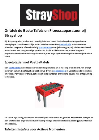 Voetbaltafels