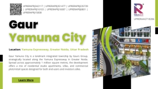 Gaur Yamuna City: Studio Flats & Commercial Plots, Yamuna Expy