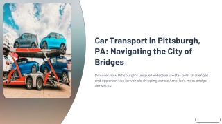 Car Transport Pittsburgh Pa
