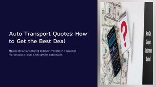 Auto Transport Quotes