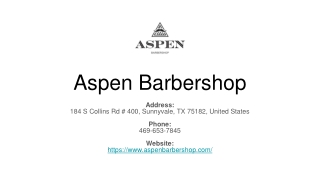 Aspen Barbershop