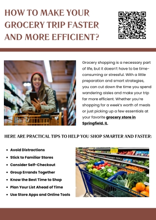 How to Make Your Grocery Trip Faster and More Efficient?