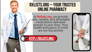 Rxlists.org – Your Trusted Online Pharmacy