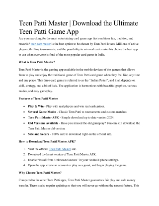 Teenpattimasterapp.com