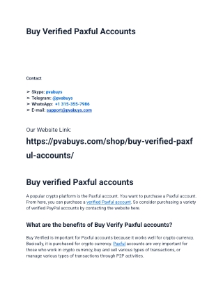 Step-by-Step Guide to Buying Old Buy Verified Paxful Accounts from USA your Busi