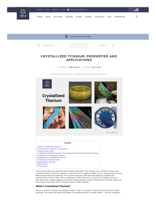 Crystallized Titanium